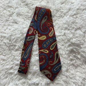 Liberty of London Paisley Red and Blue Neck Tie